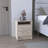 Eter Nightstand , End Table, Side Table Superior Top, Two Drawers -Light Gray-1708011940