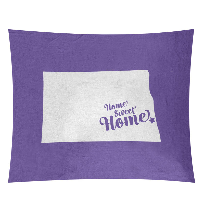 Tapisserie Home Sweet Fargo, H 88 po x l 104 po, Mauve