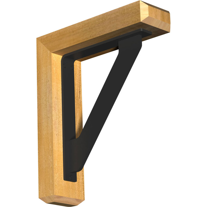 Support de fer simple 4 po Craftsman, H 20 po x P 18 po, Cèdre rouge de l'Ouest l 4 po x T 4 po (sciage br