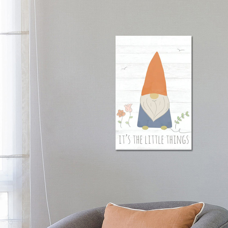 Its The Little Things (Gnome) by Anna Quach - Wrapped Canvas Gallery-Wrapped Canvas Giclée
