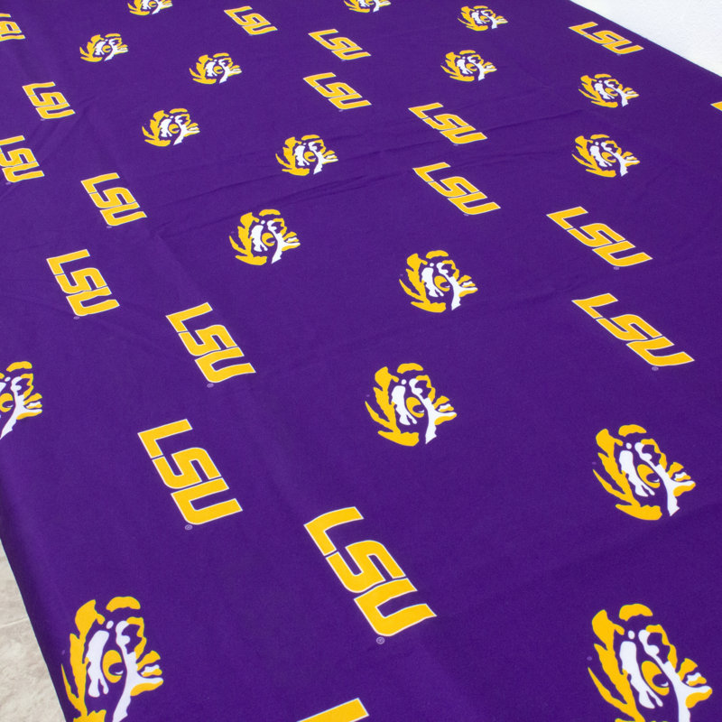 NCAA Outdoor Patio Table Cover, 72" W x 30" D, LSU Tigers