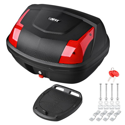 AHR 48L Motorcycle Tour Tail Box Scooter Trunk Storage Lock Carrier Case for Helmet -  WFX Utility™, CA09AA463CEB488FB8FA2B3826436B68