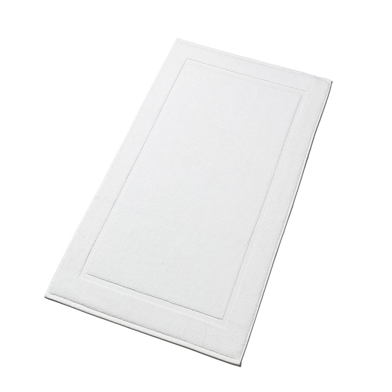 Renaissance Towelling Bath Mat, White