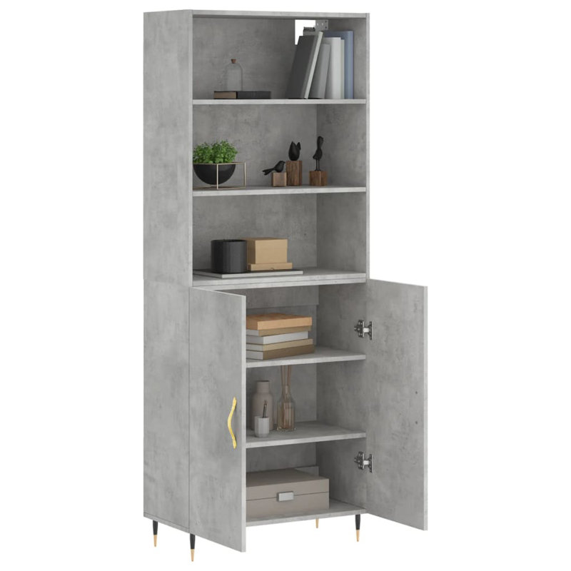 Venedy 69.5cm Sideboard, Concrete Grey