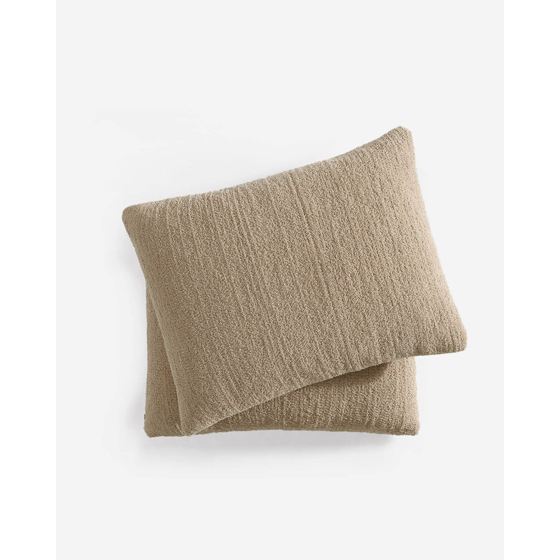 Snug Microfiber / Microsuede Pillow Sham, Standard, Biscotti