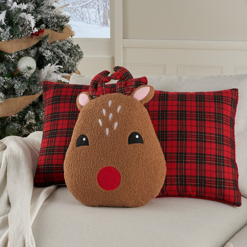 Mina Victory Holiday Pillow Sets 100% Polyester Reversible Throw Pillow set 3/3pcs