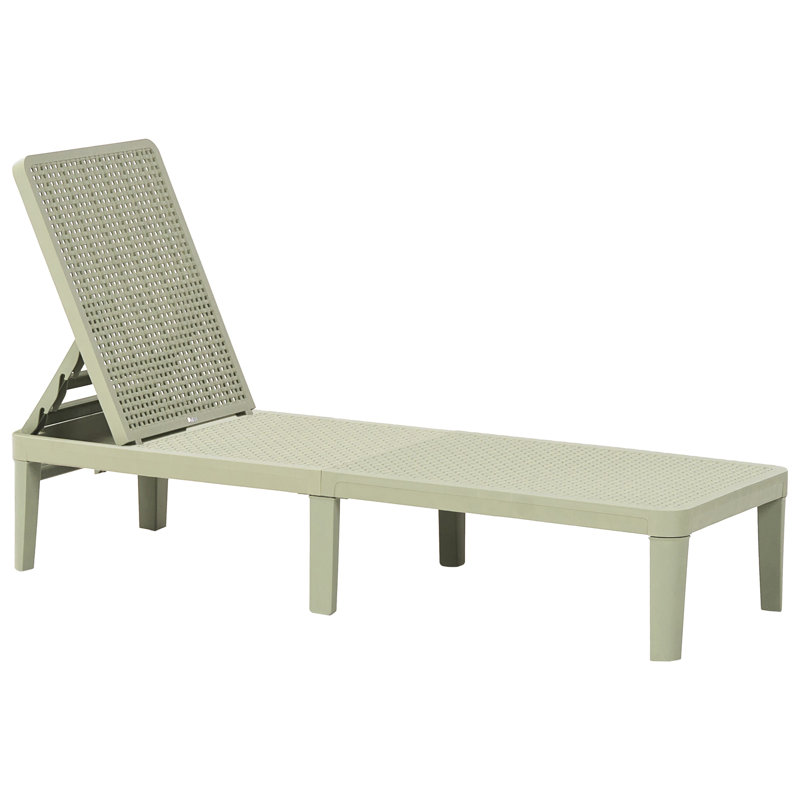 Chadwich 190cm Long Single Chaise, Green