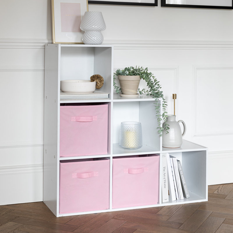 Northville 91cm H x 91cm W Cube Bookcase, Pink