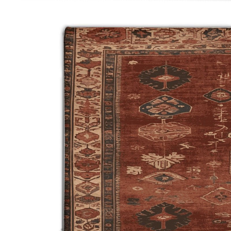 Turkish Brown Indoor and Outdoor Area Rug, Rectangle 2' x 3'