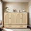 Lit escamotable double avec rangement - chargement USB, conception pliable, finition rotin?