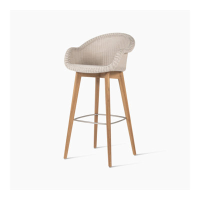 Edgard Outdoor Teak Bar Stool