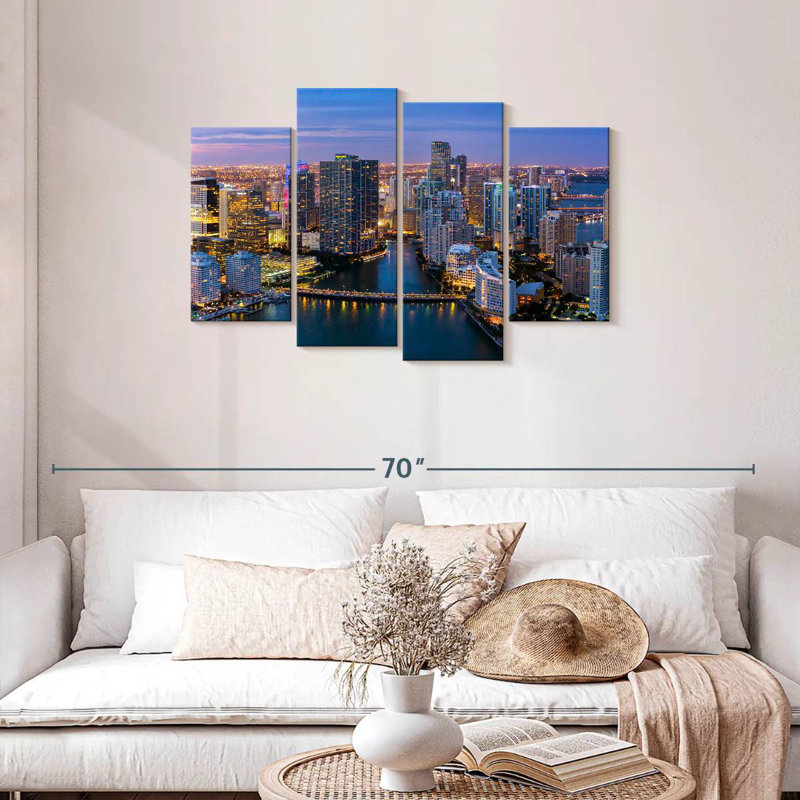 Humeur au crépuscule Sirci Miami, H 27 po x l 43 po