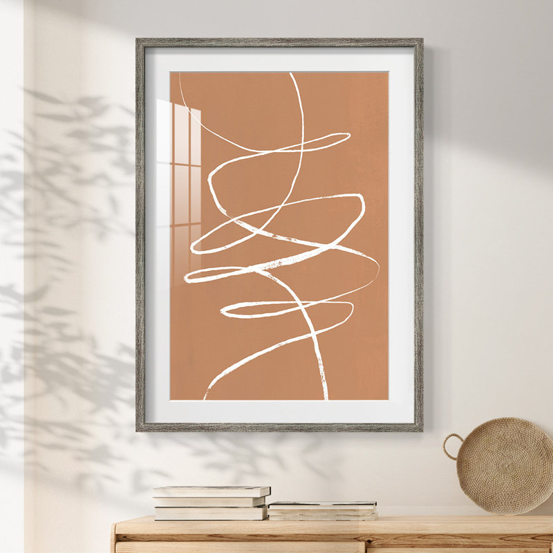 Terracotta Drift II - Impression encadrée, Distressed, 28.5" H x 20.5" W