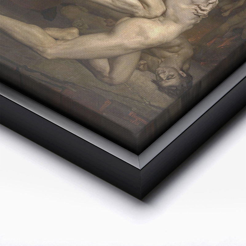 Dante et Virgile en enfer, Black Framed, Canvas, 11"H x 14"W
