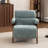 Mid Century Upholstered Arm Accent Chair with Solid Wood Legs-794545707