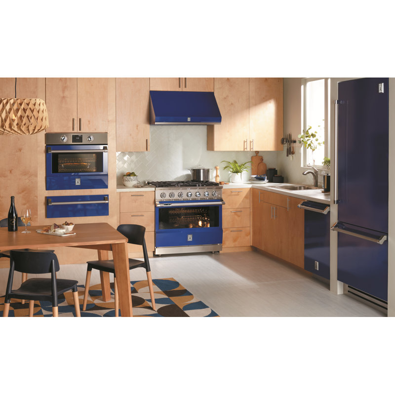 36" 5.8 cu. ft. Freestanding Dual Fuel, Blue, Natural Gas