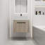 Meuble-lavabo mural simple avec meuble-lavabo en pierre frittée de 23,6 po Navkiran