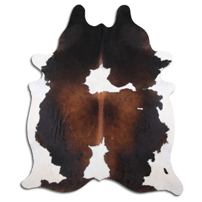 Custom Genuine Tricolor Cowhide Rug