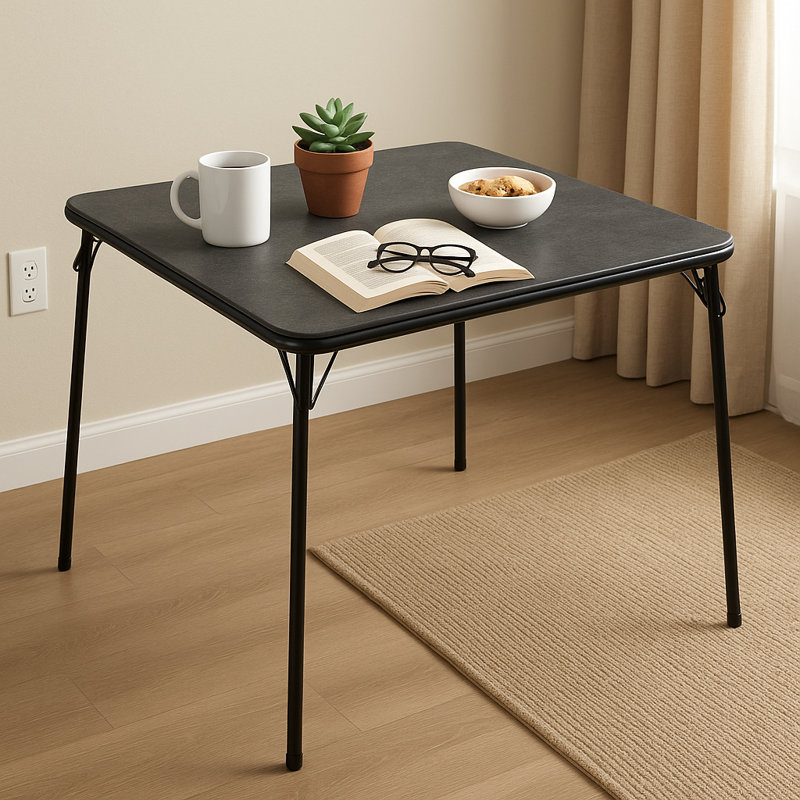 86cm Folding Table, Black