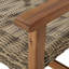 Bois et fauteuil club Duo Structure en fer. Gris naturel. 28,94 po P 30,94 po, H 32,22 po, 26,41 lb