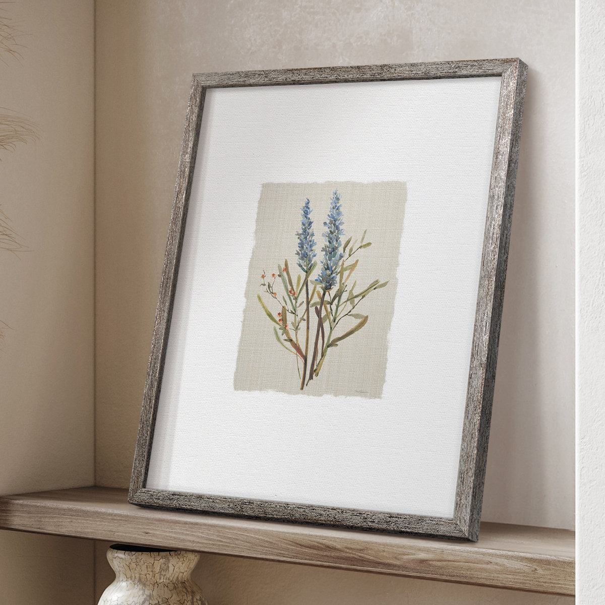 Winston Porter Honeybloom Botanical II Framed Print - Solid Wood | Wayfair