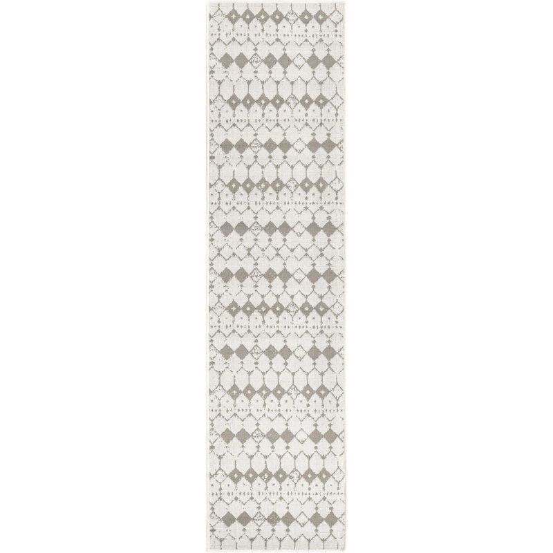 Geometric Indoor / Outdoor Rug, Runner 2' x 8'