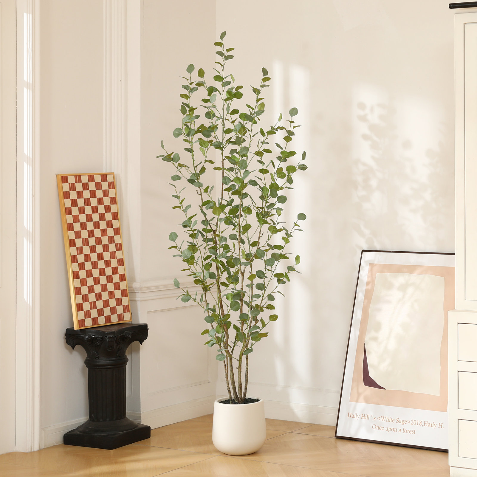 Adalia Eucalyptus Tree in Pot, 84" H x 28" W x 28" D