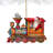 Santa's Train Wooden Ornament by G. Debrekht
