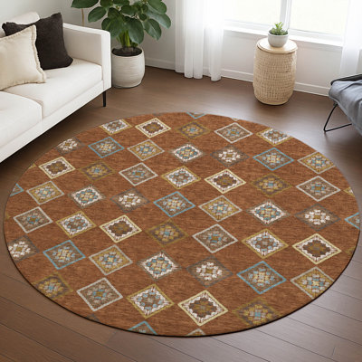 Tapis diamant intérieur / extérieur lavable à la machine Chantille ACN2624