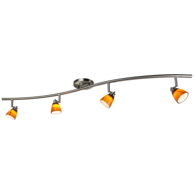48'' 4 -Light Fixed Track Track Kit with Dimmable and Adjustable Head