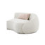 Canapé modulaire Sahara Beige Boucle avec 3 coussins