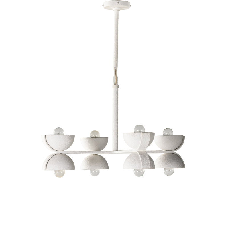Santorini 8 - Light Chandelier, White