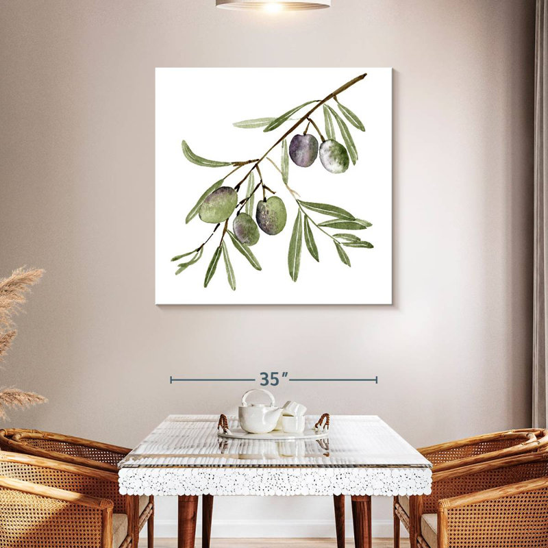 Harnek Fresh Olive Branch I, 39" H x 39" W