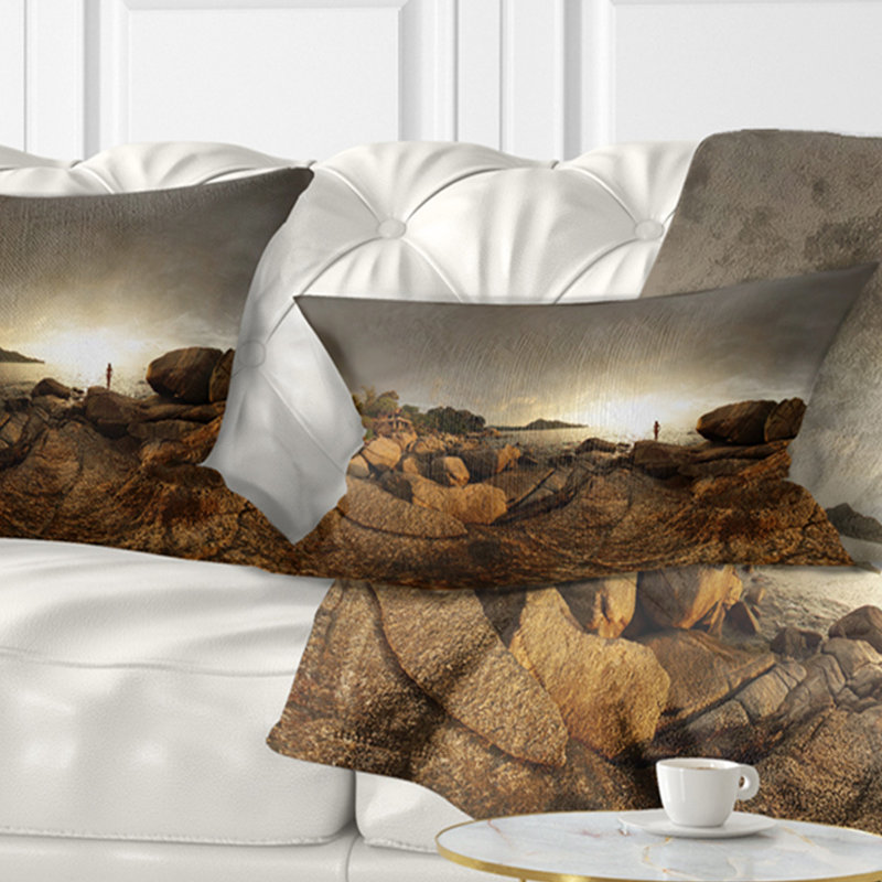 Coussin lombaire paysage