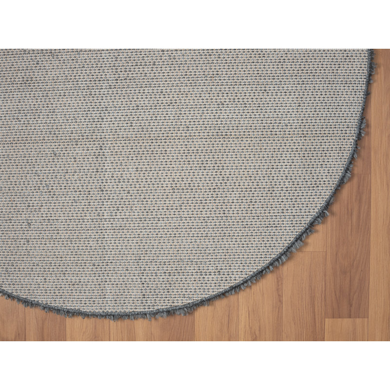 Shaggy Lush dark grey Rug, Round 150cm