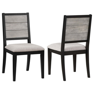 2Pc Set Contemporary Stylish 2-Tone Upholstered