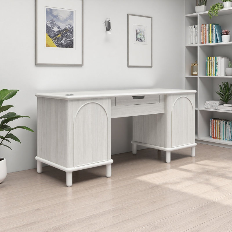 Bureau à double caisson, design moderne