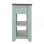 Table d'appoint moderne avec 3 tiroirs de rangement et 2 tablettes Modern
