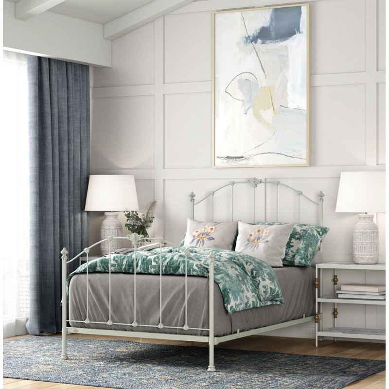171 Country French Bed | Complete Standard, Sage Green, Full