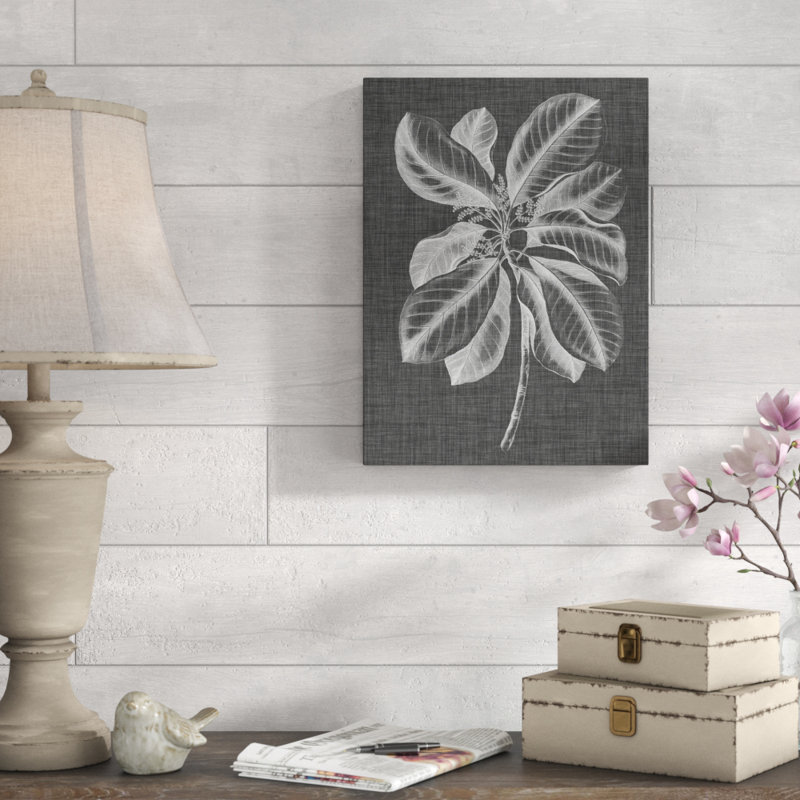 « graphique feuillage ii », impression sur toile tendue, H 19 po x l 14 po x P 2 po
