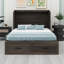 Lit escamotable avec lit plateforme escamotable et grand tiroir de rangement Murphy-59140193-59140195