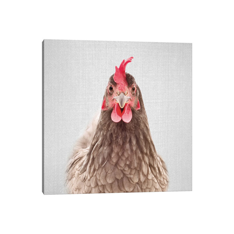 Chicken - Wrapped Canvas Painting, 45.72 cm H x 45.72 cm W