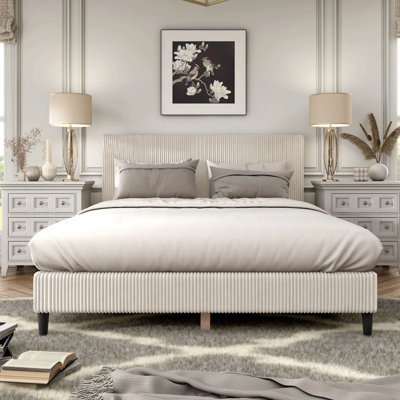 Ebern Designs Tereca Upholstered Platform Bed & Reviews | Wayfair