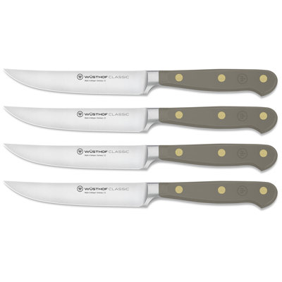 WÜSTHOF Classic Velvet Oyster 4-Piece Steak Knife Set