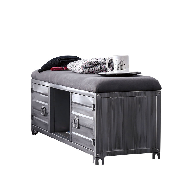 Banc de rangement en métal Witzel