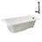 60'' x 32'' Acrylic Soaking Drop-In Bathtub, Drain Included-97544483