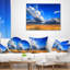 Ciel bleu nuageux au-dessus de la prairie - coussin à imprimé paysage-1563260380-1563260371