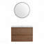 Ensemble de meuble-lavabo mural 30 po avec lavabo en céramique, 2 tiroirs à fermeture en douceur, ensemble Kd-641091626-641091798