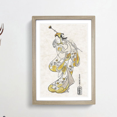 Ichikawa Monnosuke by Torii Kiyonobu - Picture Frame Painting Print
