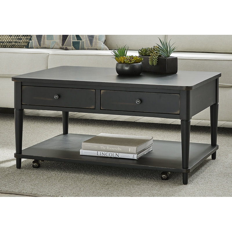 Giacoma Single Coffee Table, Black, Black